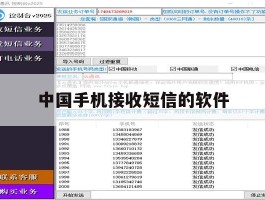中国手机接收短信的软件