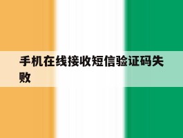 手机在线接收短信验证码失败