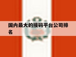 国内最大的接码平台公司排名