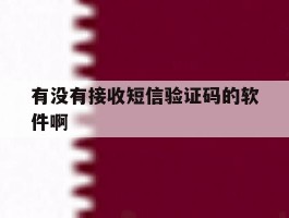有没有接收短信验证码的软件啊