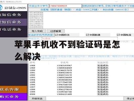 苹果手机收不到验证码是怎么解决