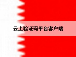 云上验证码平台客户端