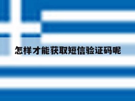怎样才能获取短信验证码呢