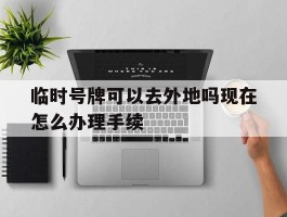 临时号牌可以去外地吗现在怎么办理手续
