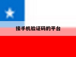 接手机验证码的平台