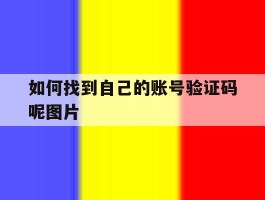 如何找到自己的账号验证码呢图片