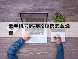 云手机号码接收短信怎么设置