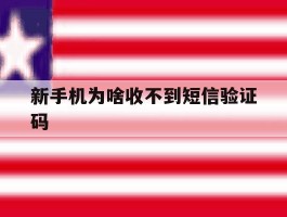 新手机为啥收不到短信验证码