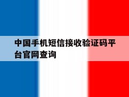 中国手机短信接收验证码平台官网查询