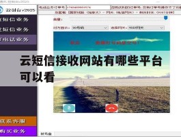 云短信接收网站有哪些平台可以看