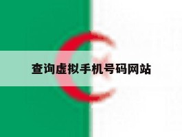 查询虚拟手机号码网站