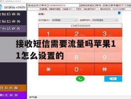 接收短信需要流量吗苹果11怎么设置的
