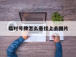 临时号牌怎么悬挂上去图片