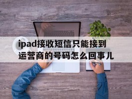 关于ipad接收短信只能接到运营商的号码怎么回事儿的信息