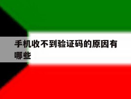 手机收不到验证码的原因有哪些