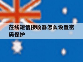 在线短信接收器怎么设置密码保护