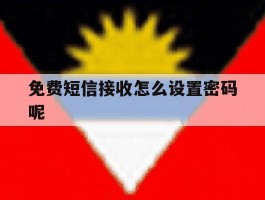 免费短信接收怎么设置密码呢
