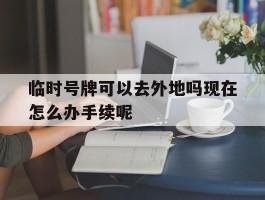 临时号牌可以去外地吗现在怎么办手续呢的简单介绍