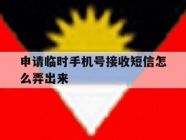 申请临时手机号接收短信怎么弄出来