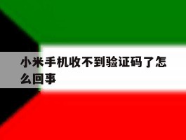 小米手机收不到验证码了怎么回事