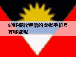 能够接收短信的虚拟手机号有哪些呢
