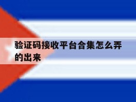 验证码接收平台合集怎么弄的出来
