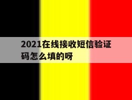 2021在线接收短信验证码怎么填的呀