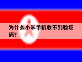 为什么小米手机收不到验证码?