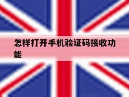 怎样打开手机验证码接收功能