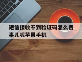 短信接收不到验证码怎么回事儿呢苹果手机