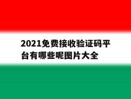 2021免费接收验证码平台有哪些呢图片大全