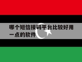 哪个短信接码平台比较好用一点的软件