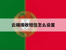 云端接收短信怎么设置