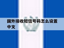 国外接收短信号码怎么设置中文