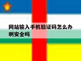 网站输入手机验证码怎么办啊安全吗