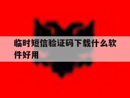 临时短信验证码下载什么软件好用