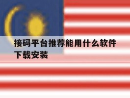 包含接码平台推荐能用什么软件下载安装的词条