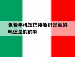 包含免费手机短信接收码是真的吗还是假的啊的词条
