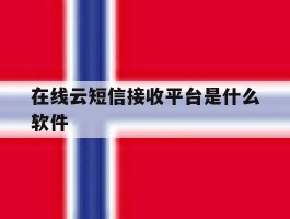 在线云短信接收平台是什么软件