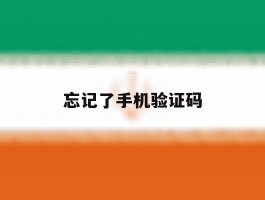 忘记了手机验证码