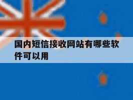 国内短信接收网站有哪些软件可以用