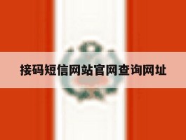 接码短信网站官网查询网址