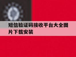 短信验证码接收平台大全图片下载安装