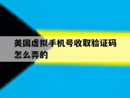 美国虚拟手机号收取验证码怎么弄的