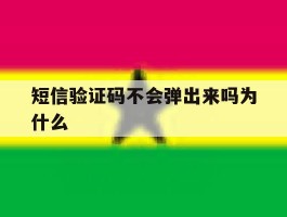 短信验证码不会弹出来吗为什么