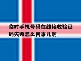 临时手机号码在线接收验证码失败怎么回事儿啊的简单介绍