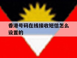 香港号码在线接收短信怎么设置的