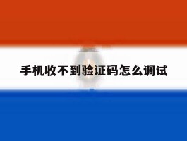 手机收不到验证码怎么调试