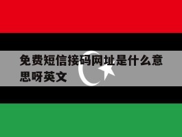 免费短信接码网址是什么意思呀英文