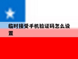 临时接受手机验证码怎么设置